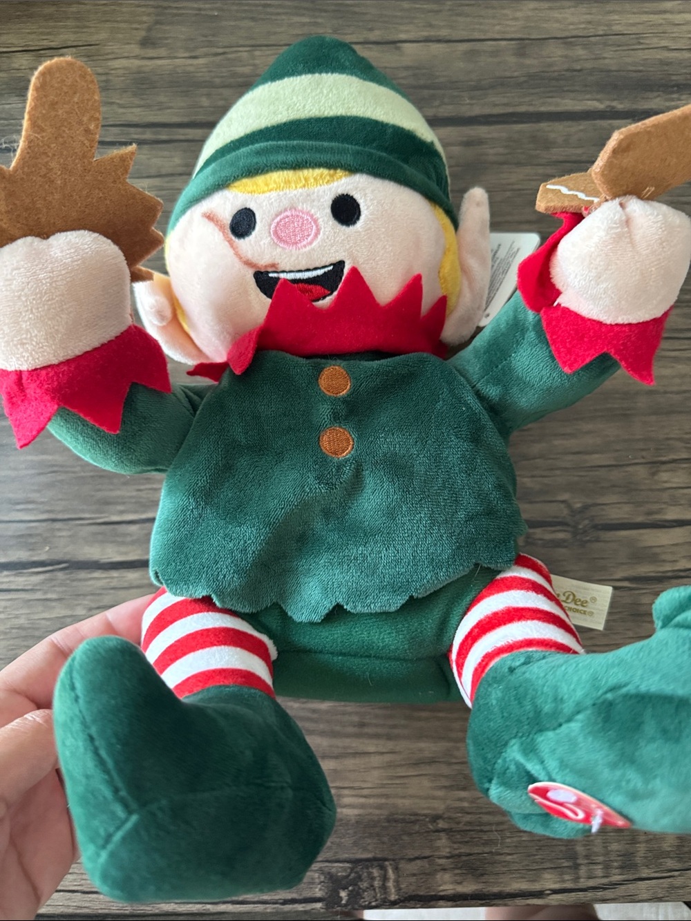 Plush Elf Toy - Green Holiday Elf Plush
